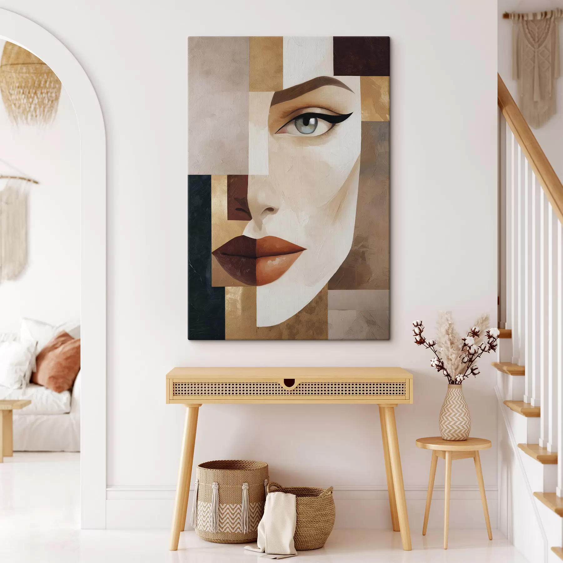  Peintures Un visage abstrait s49934