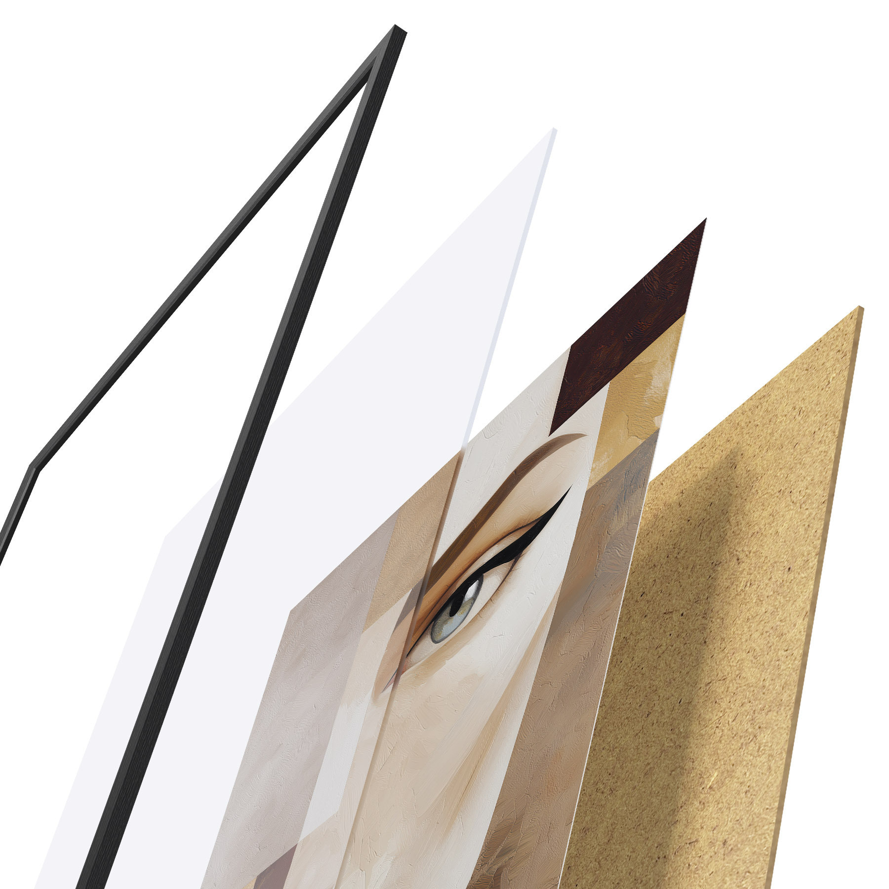 Affiche Un visage abstrait f49934