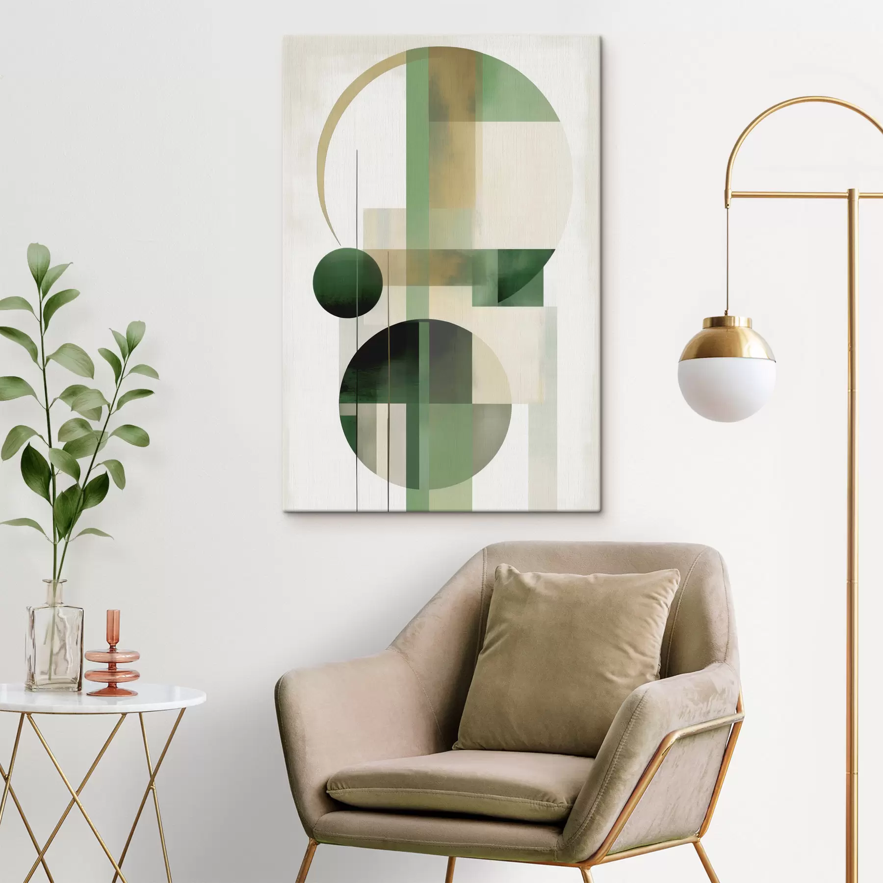  Schilderijen Abstractie met cirkels s49853