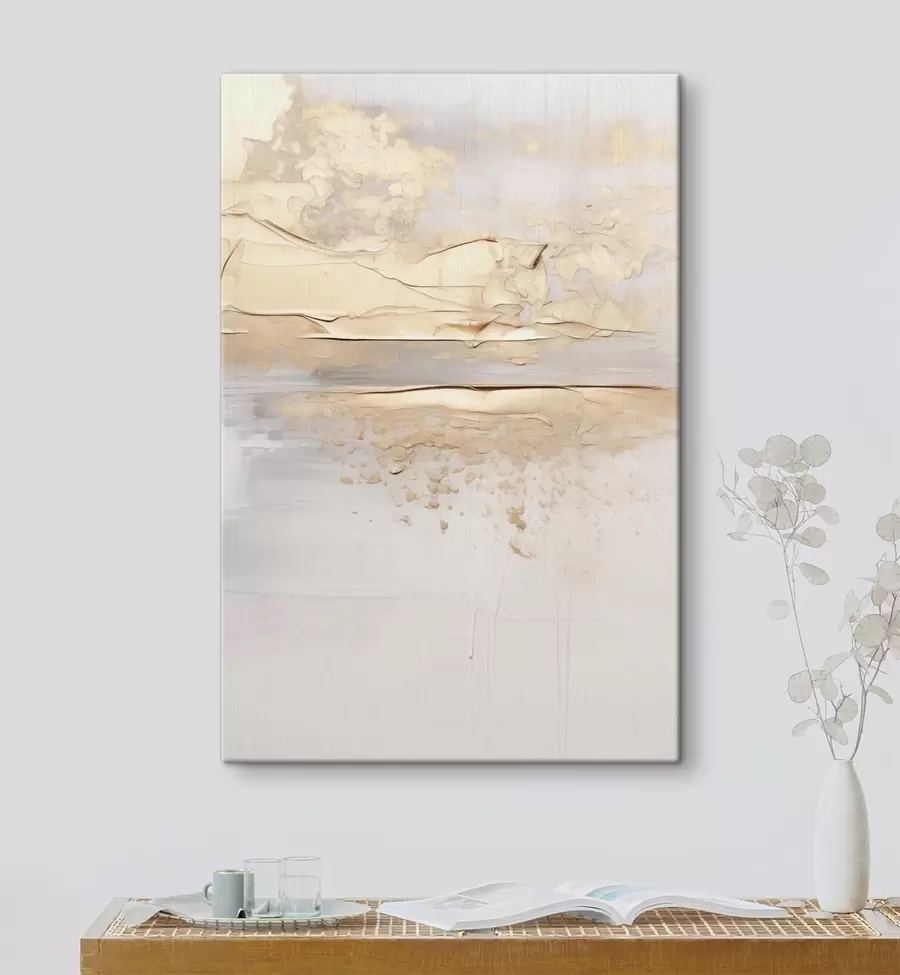  Peintures Abstraction beige s49986