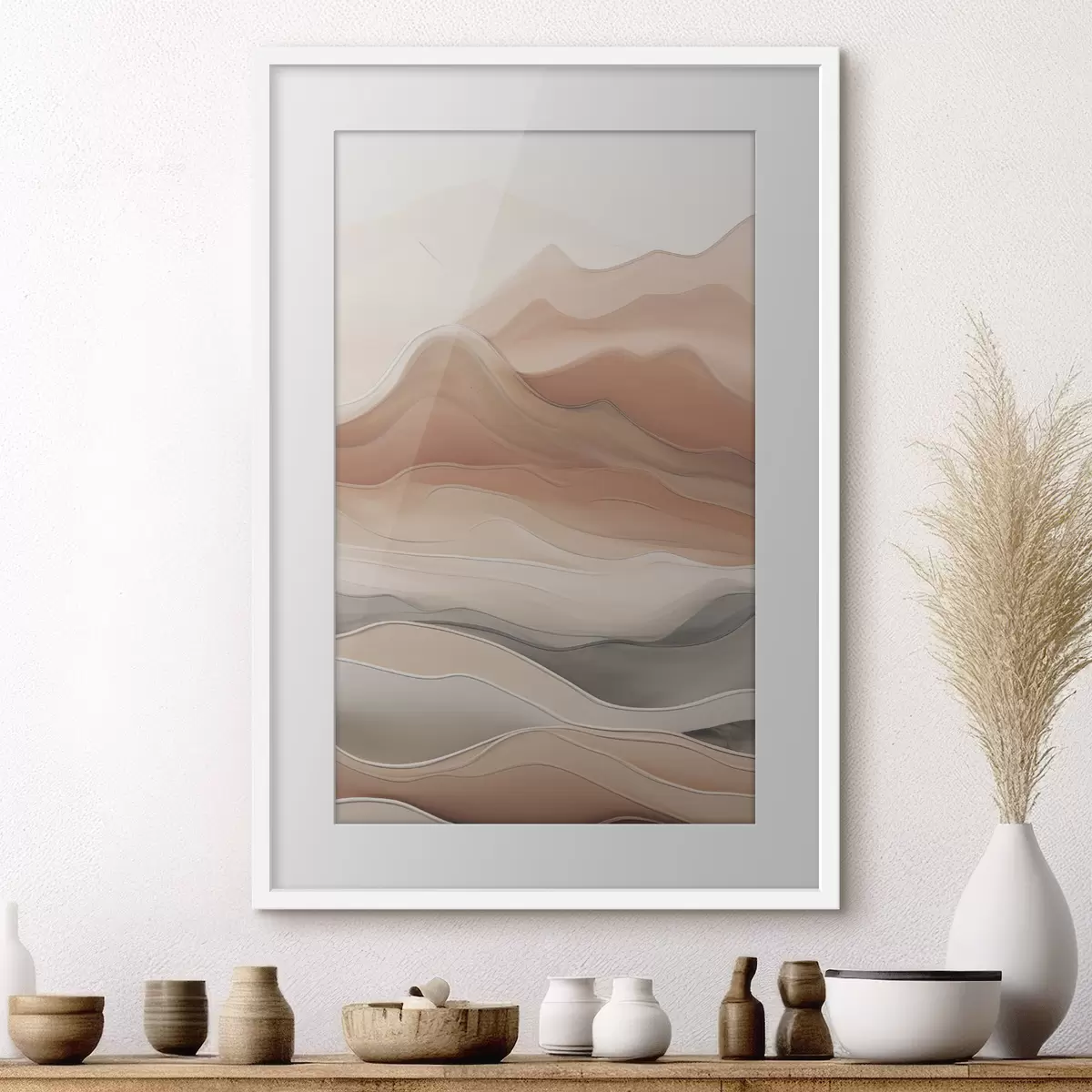 Affiche Abstraction neutre f49997