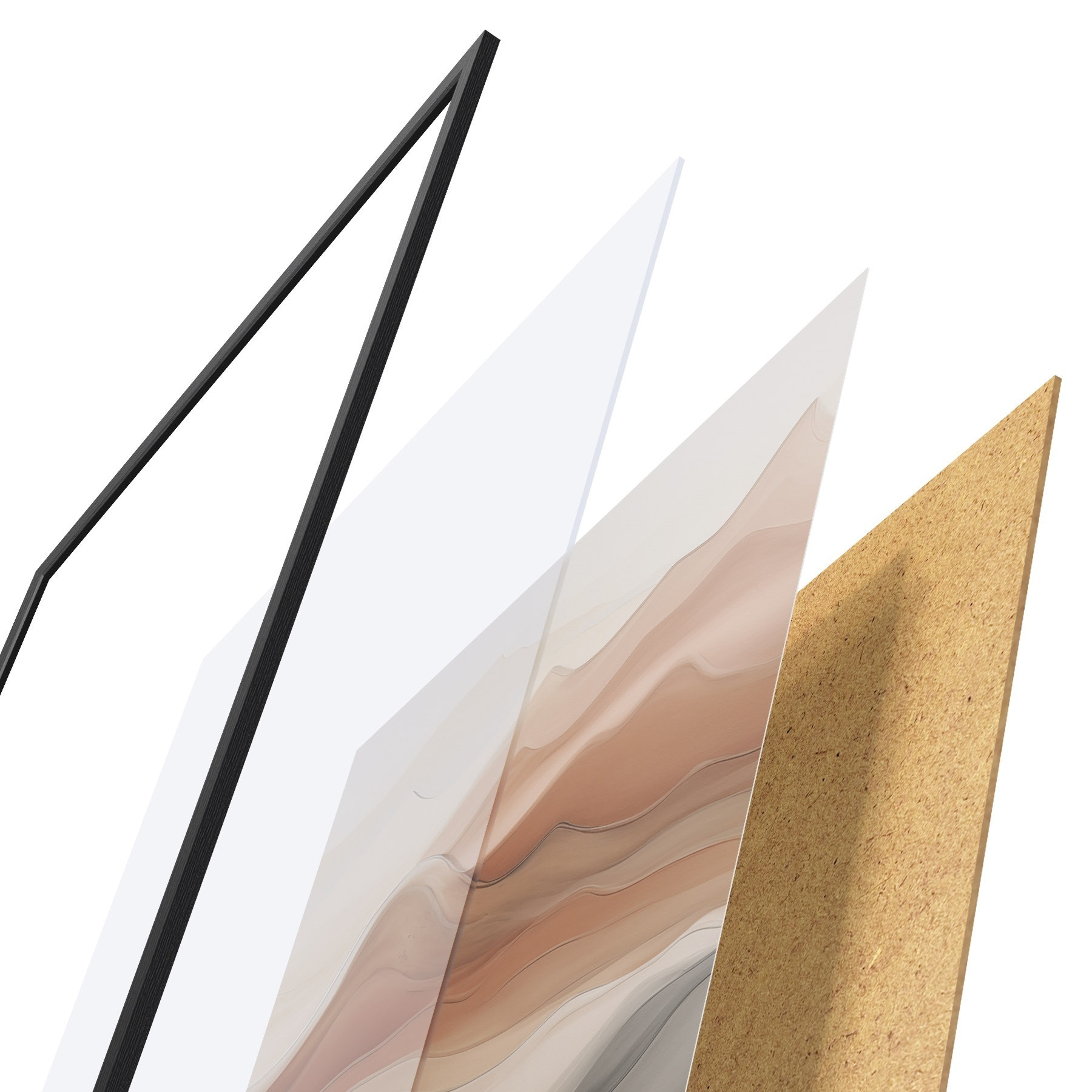 Affiche Abstraction neutre f49997