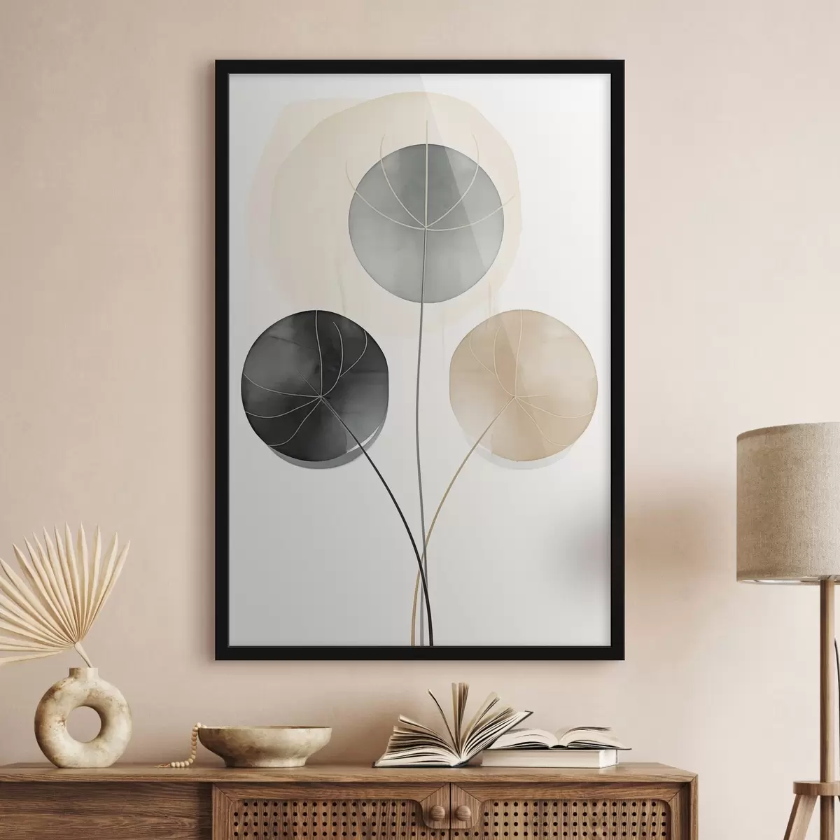 Affiche Peinture aux tons clairs f49998