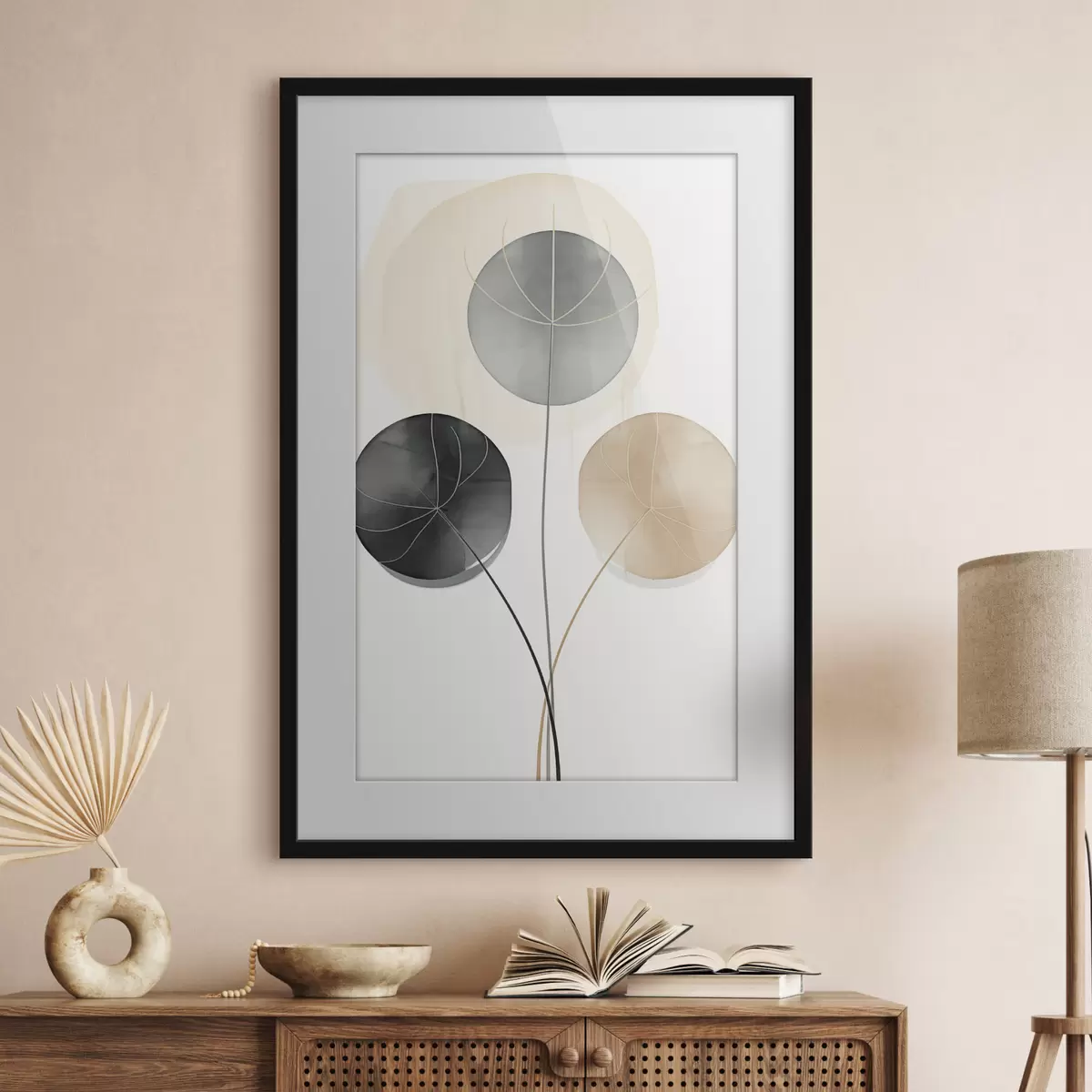 Affiche Peinture aux tons clairs f49998