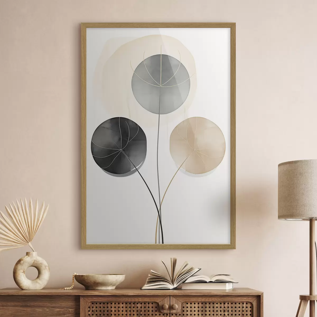 Affiche Peinture aux tons clairs f49998