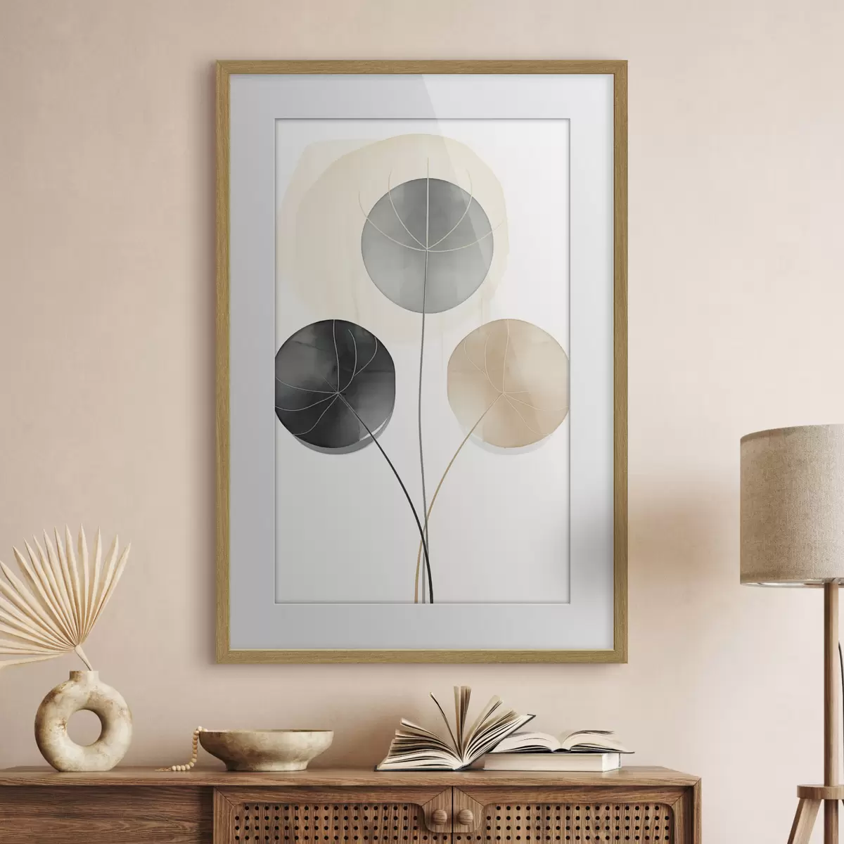 Affiche Peinture aux tons clairs f49998