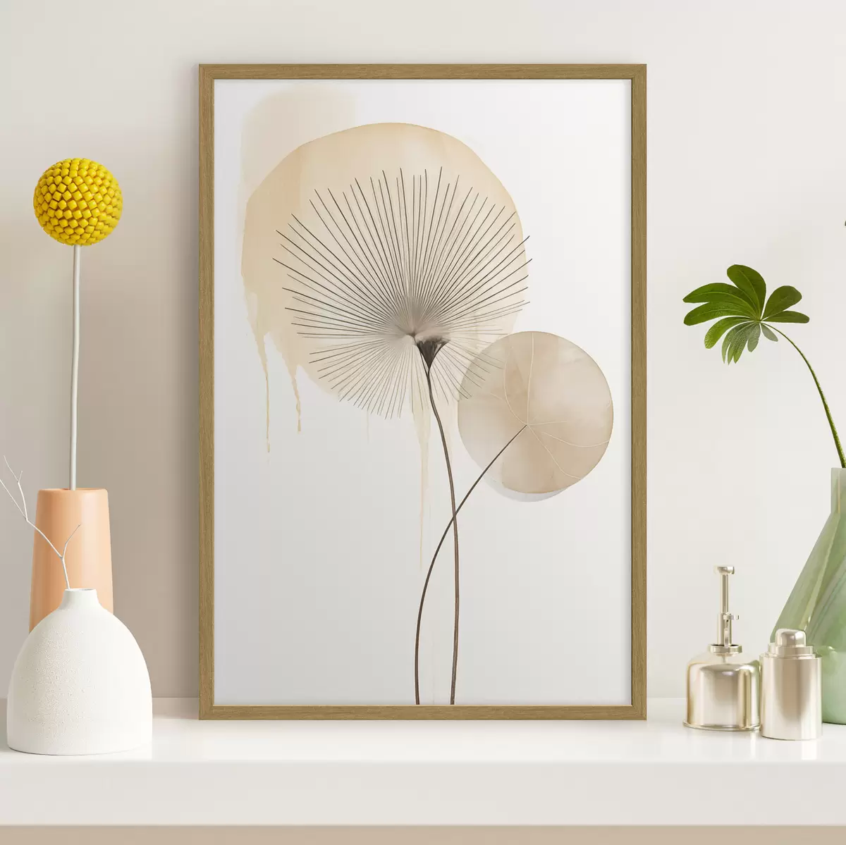 Affiche Composition beige f49999