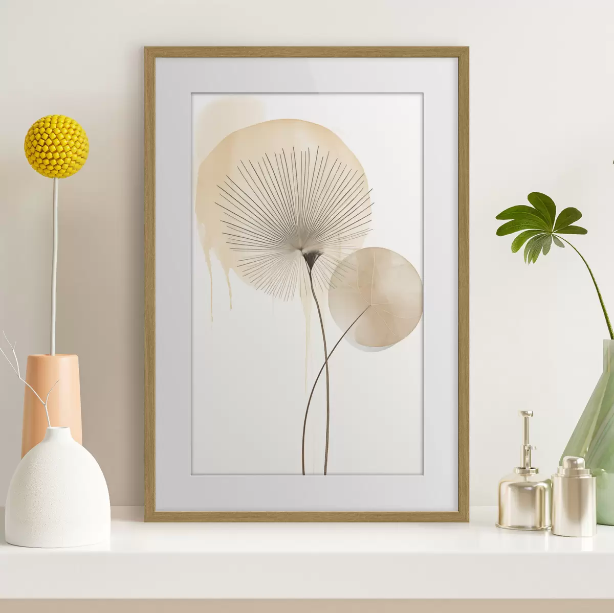 Affiche Composition beige f49999