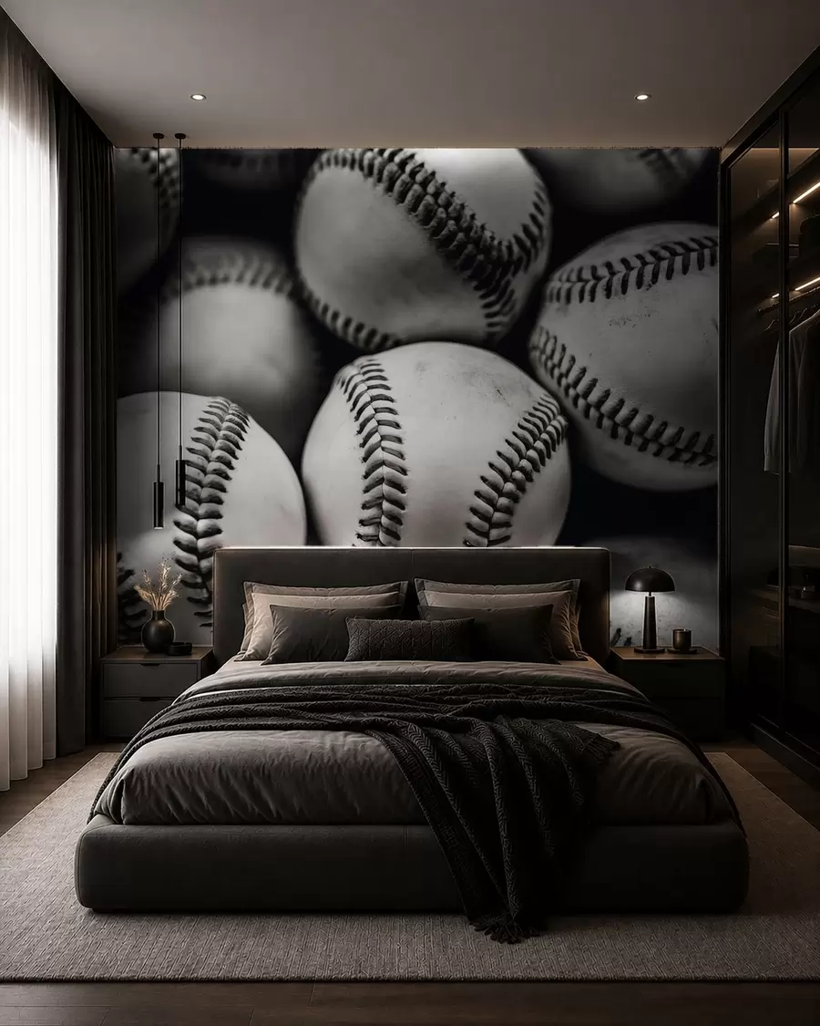 Papier peint photo Balles de baseball w09966