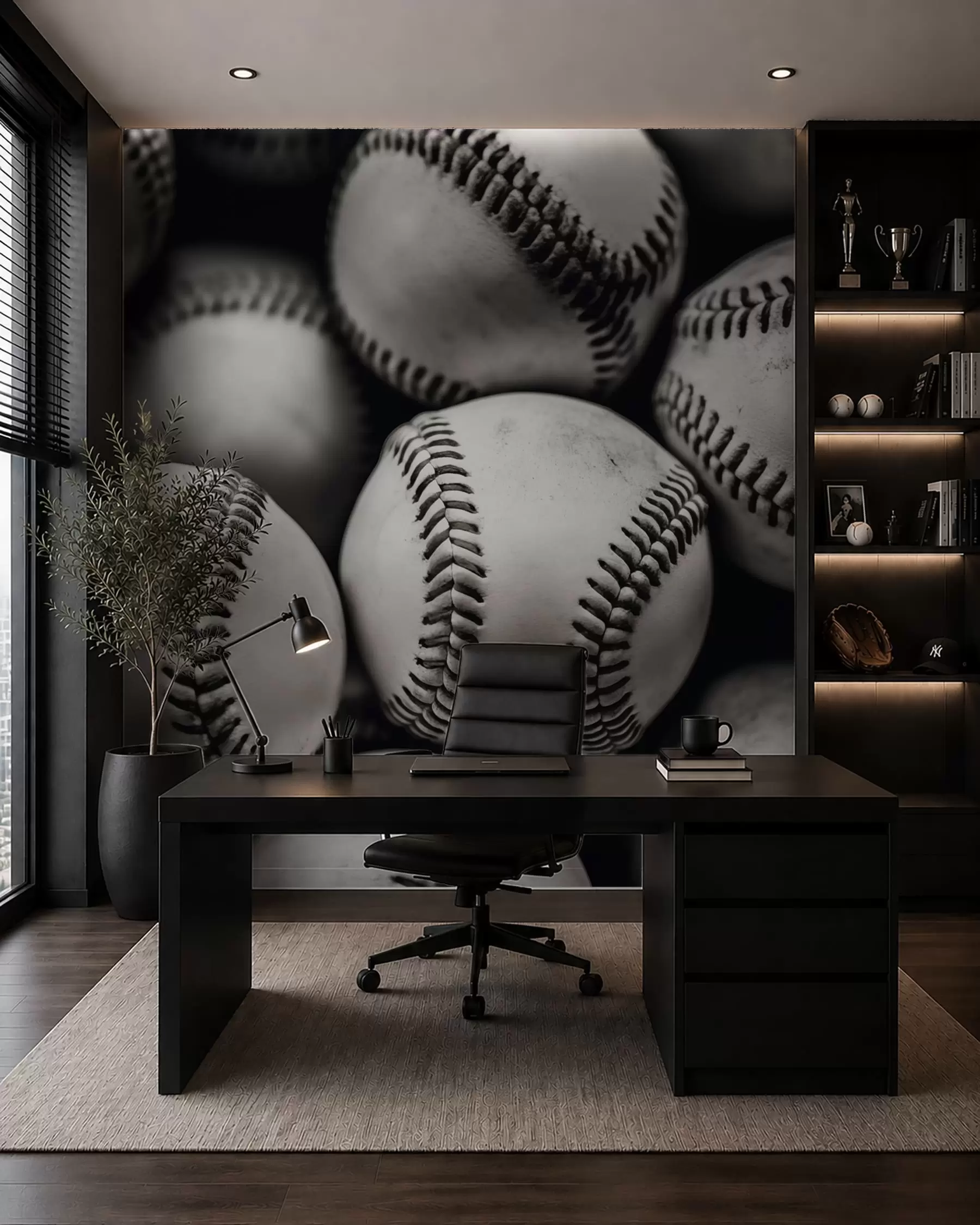 Papier peint photo Balles de baseball w09966