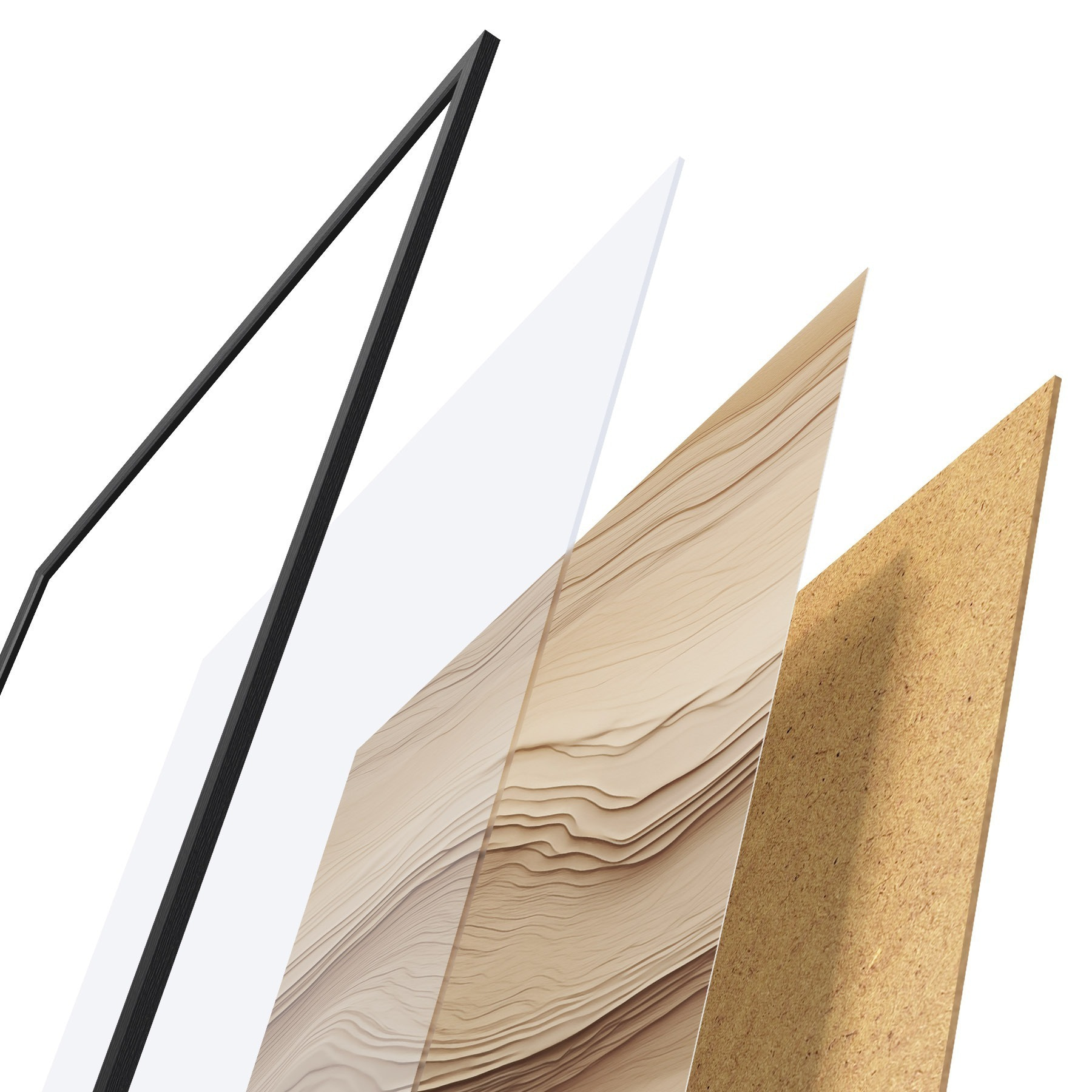 Affiche Abstraction beige f50023