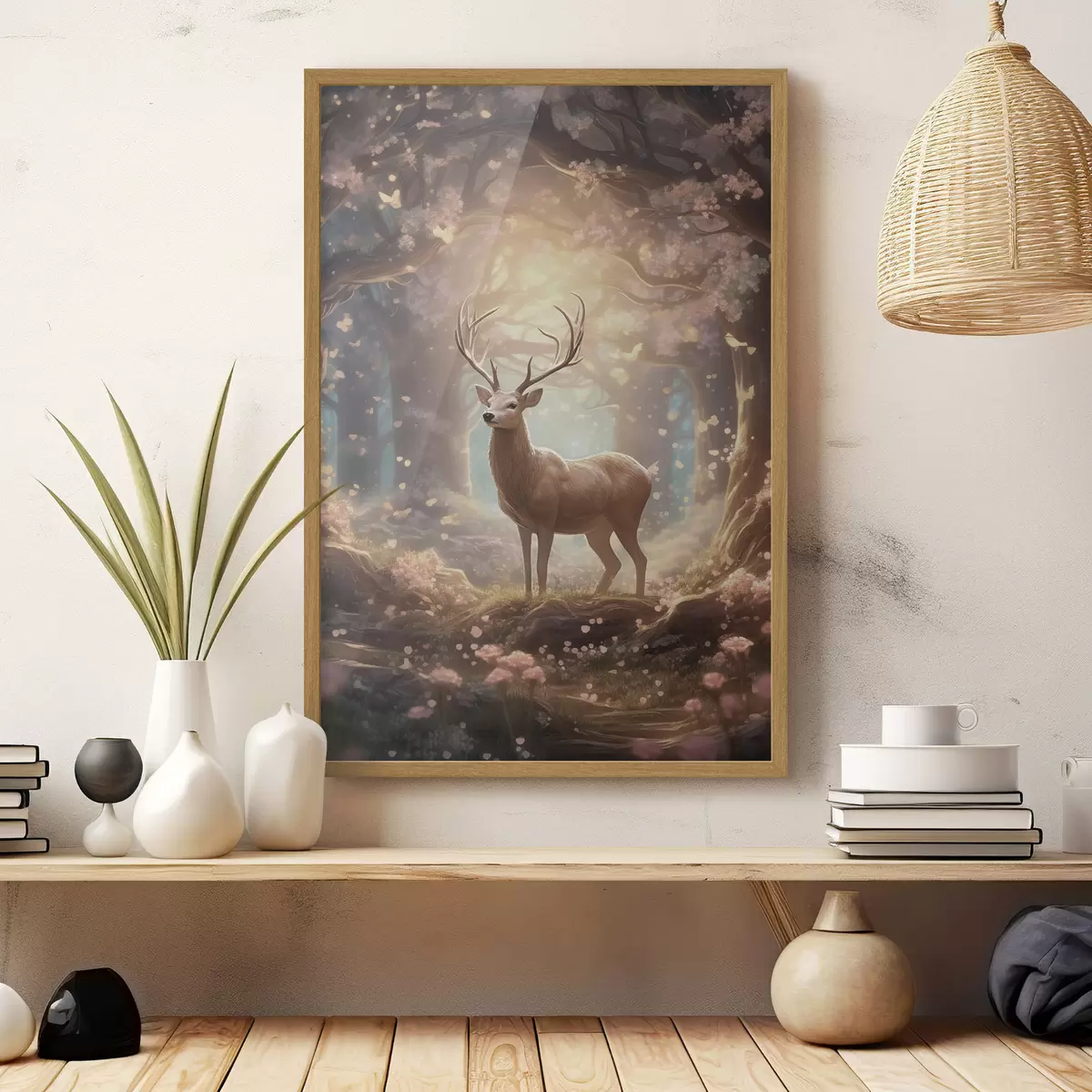 Affiche Cerfs dans la forêt f50028