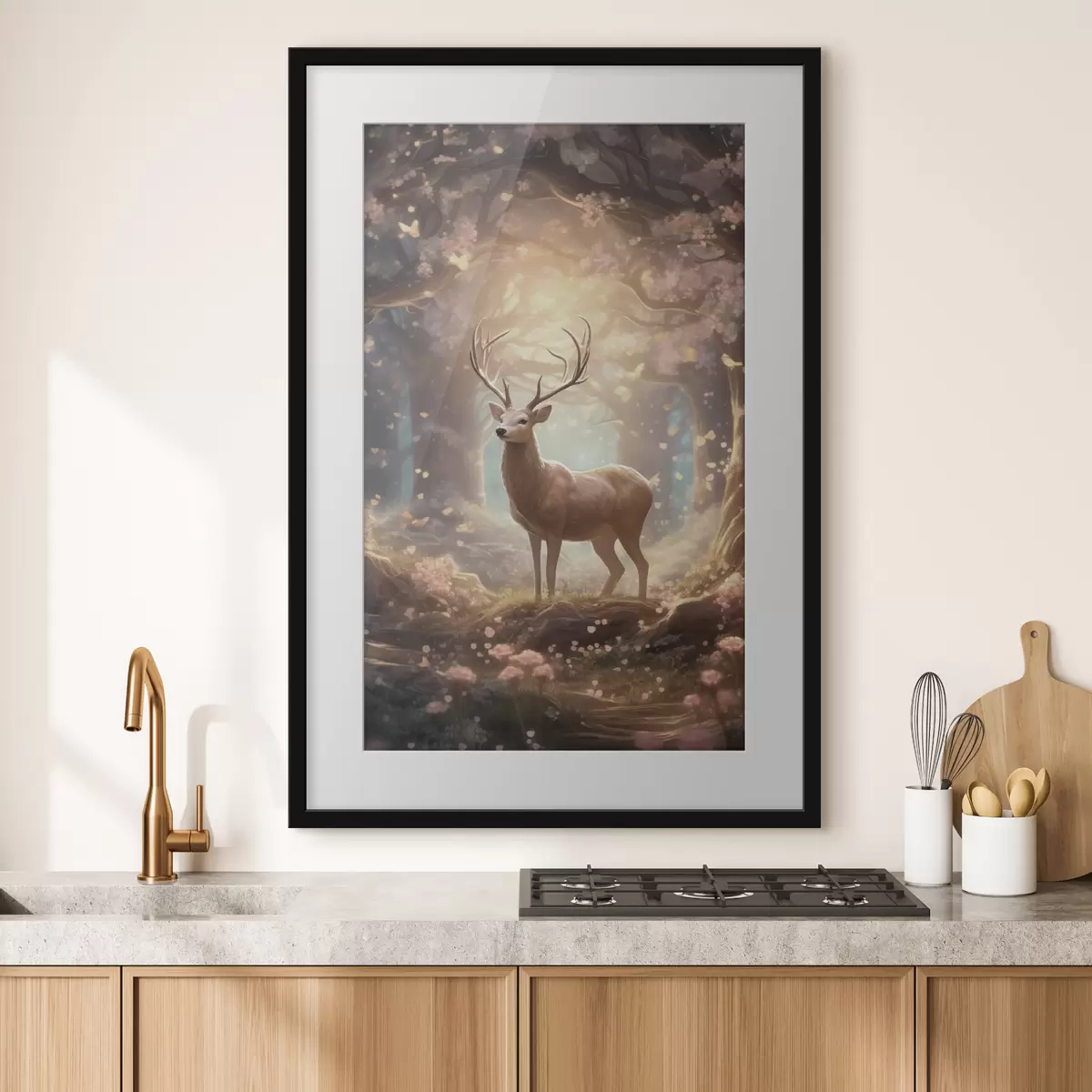 Affiche Cerfs dans la forêt f50028