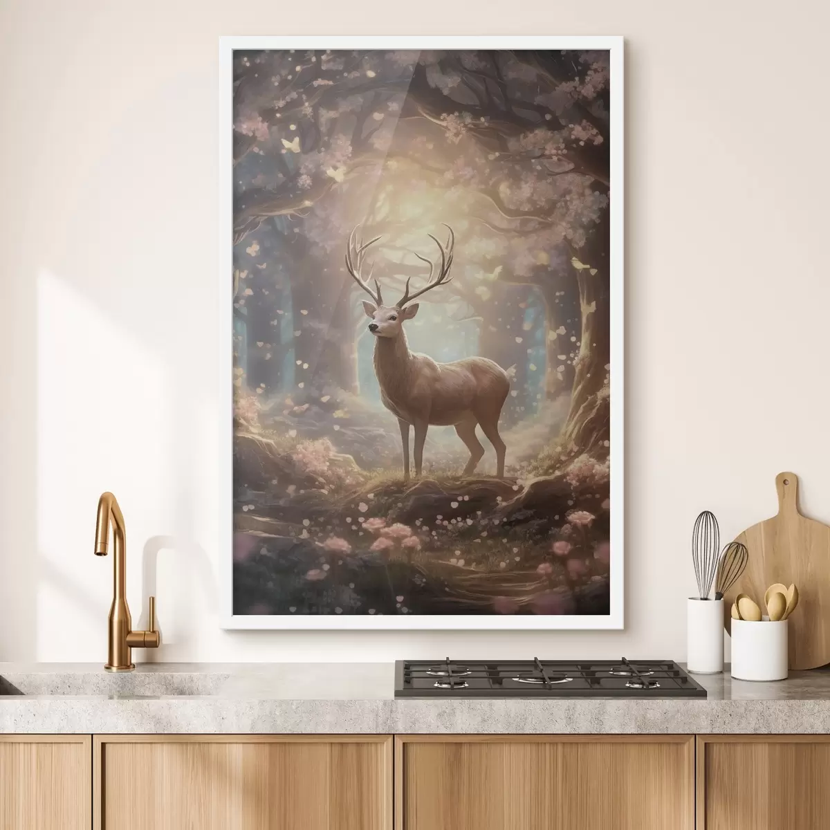 Affiche Cerfs dans la forêt f50028