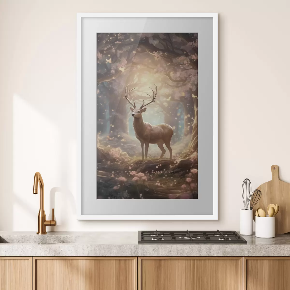 Affiche Cerfs dans la forêt f50028