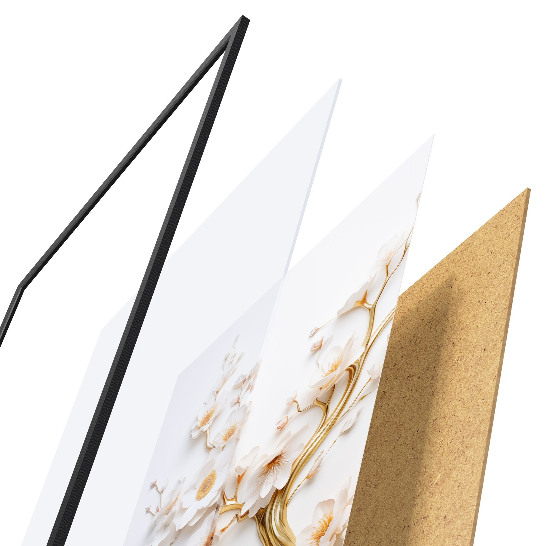 Affiche Branche fleurie f50032