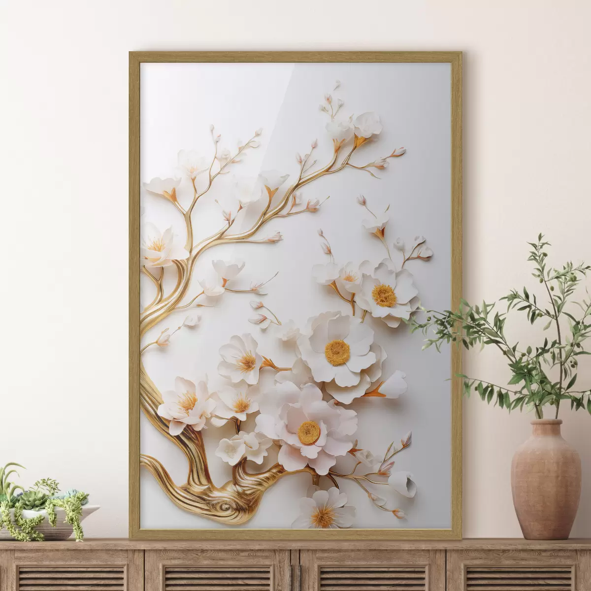 Affiche Magnolias blancs f50033