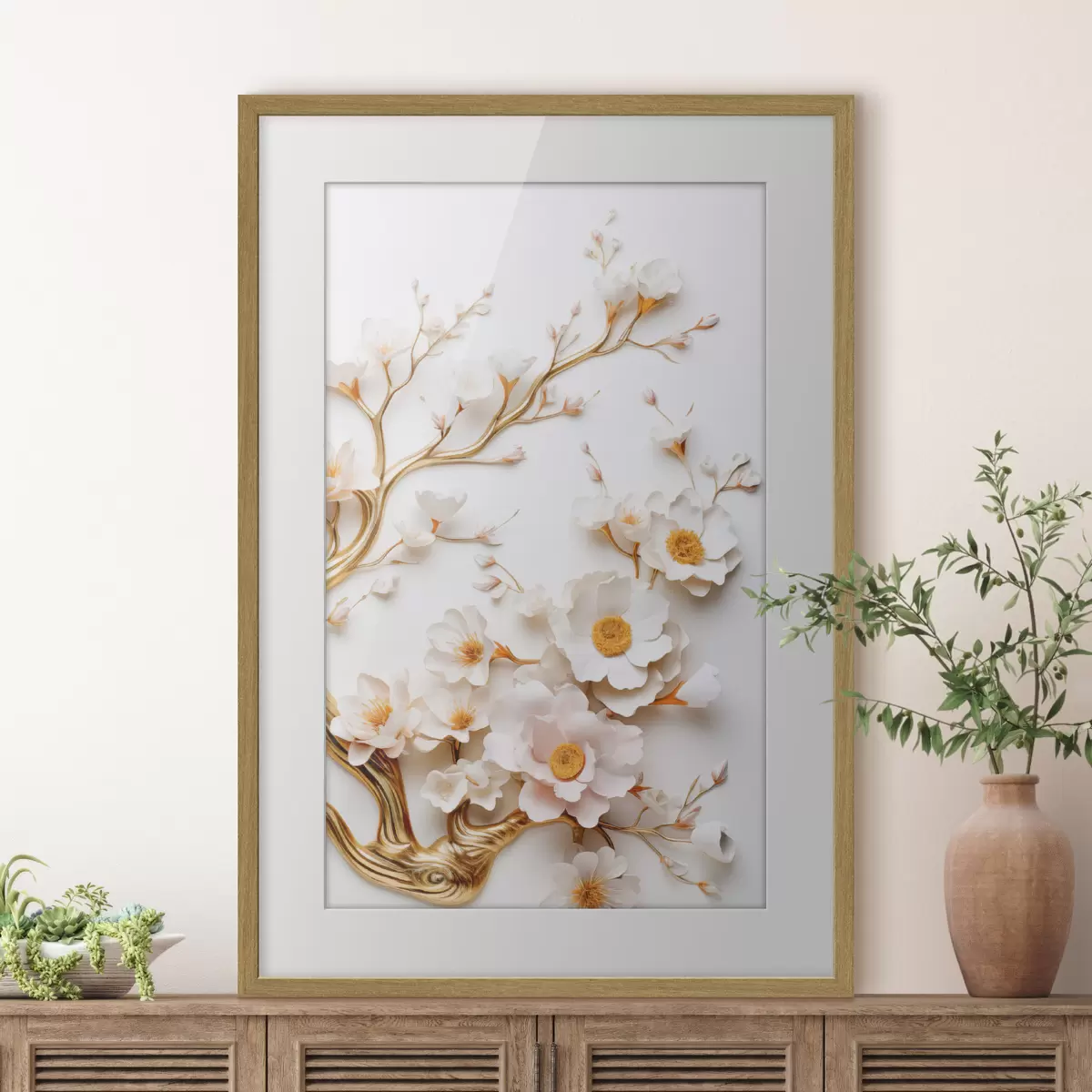 Affiche Magnolias blancs f50033