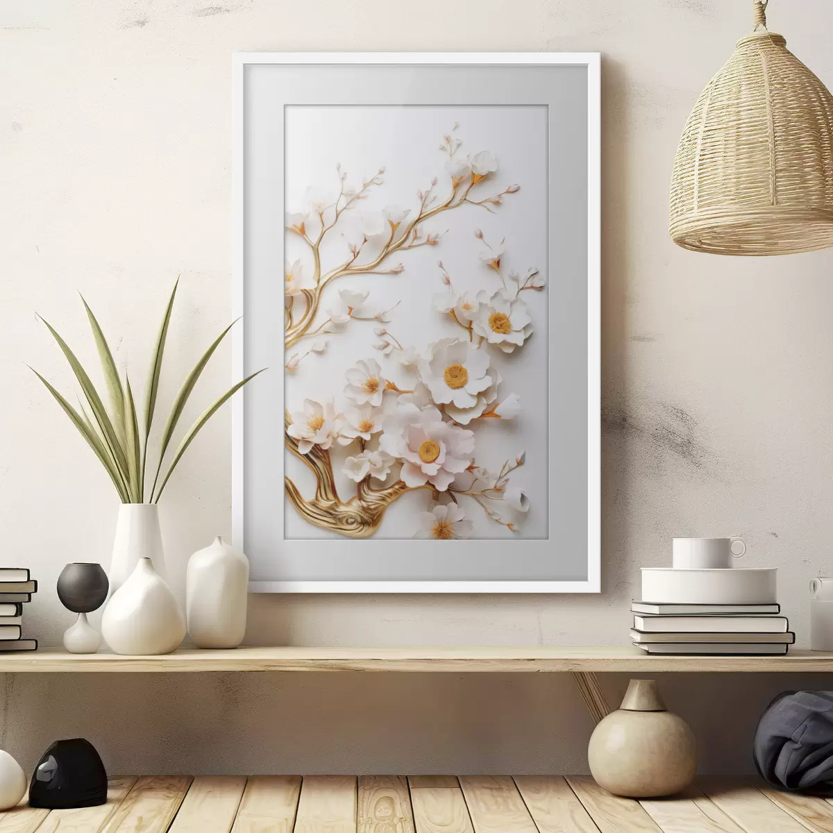 Affiche Magnolias blancs f50033