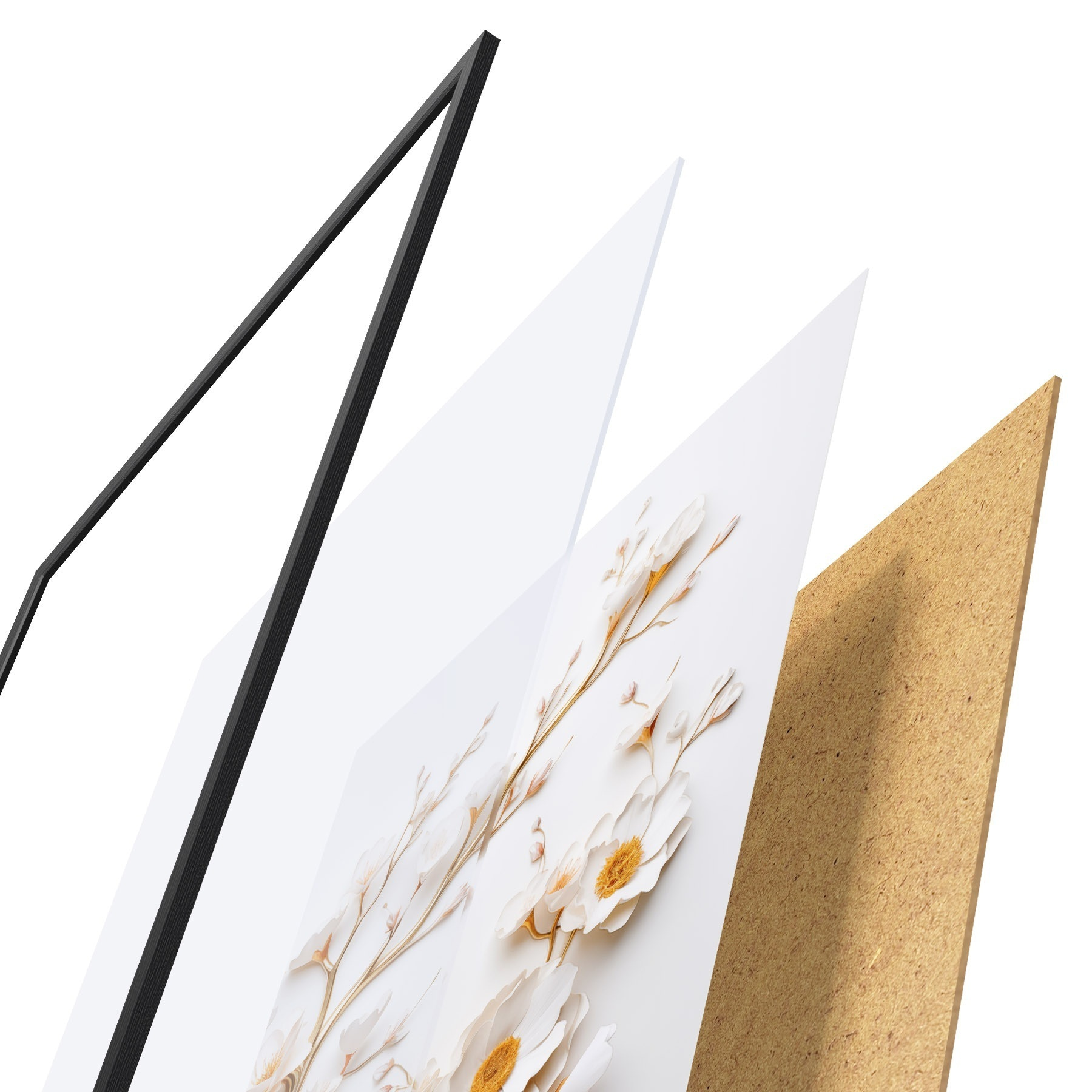 Affiche Magnolias blancs f50033