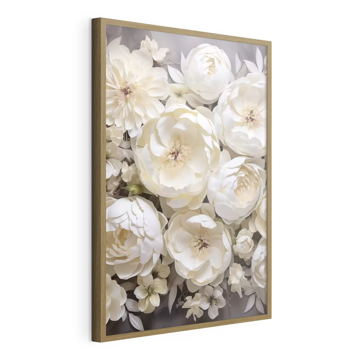Affiche Pivoines blanches f50034