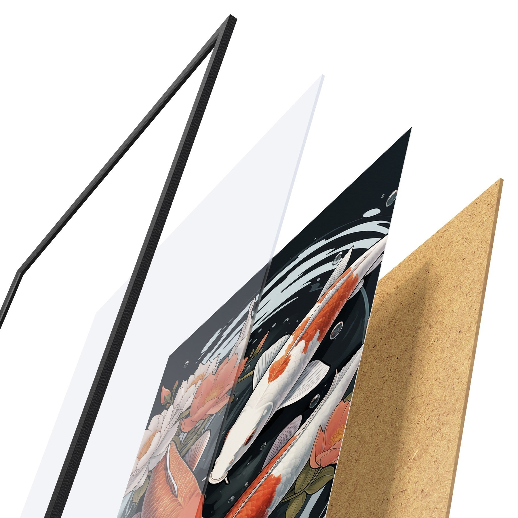Affiche Carpe koï f50035