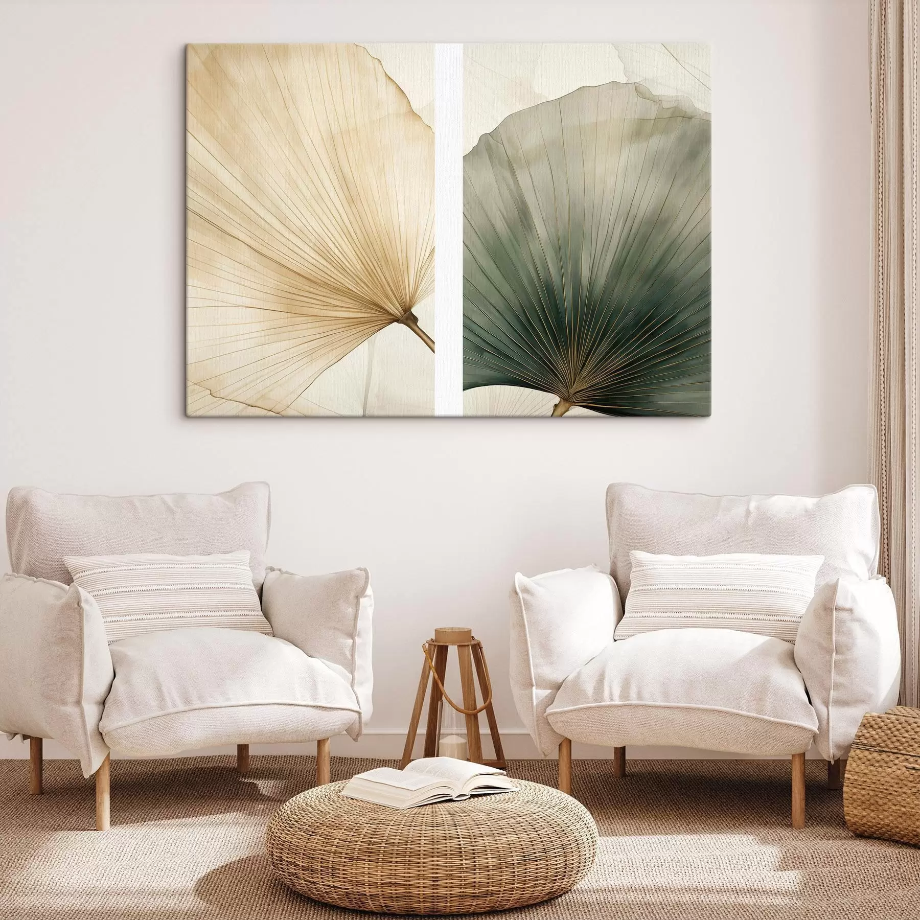  Peintures Feuilles beiges m30769