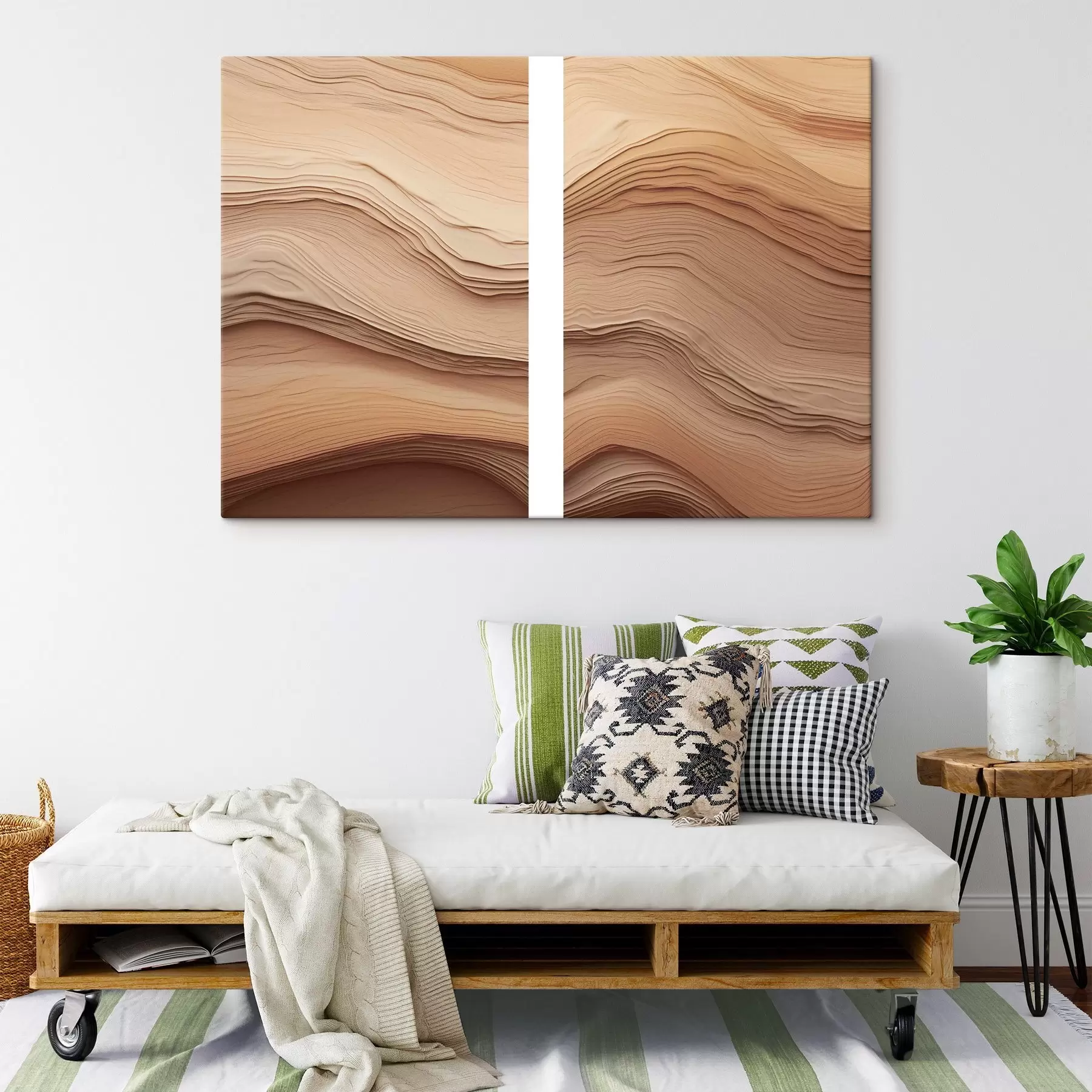  Peintures Abstrait beige m30770