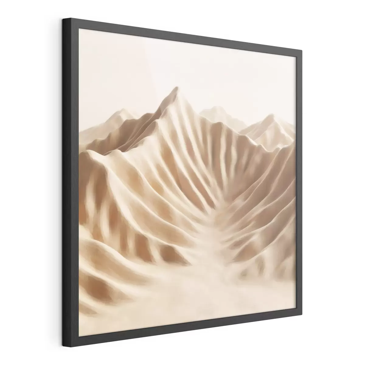 Affiche Dunes décoratives texturées dans une palette de beiges, dans un style d'art contemporain f49728
