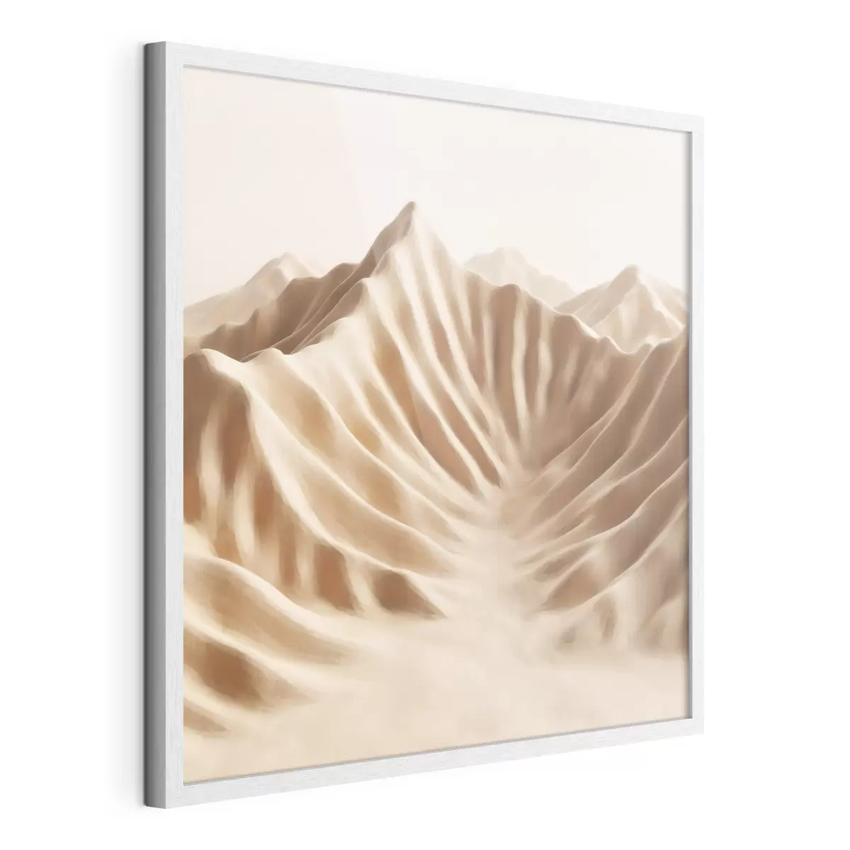 Affiche Dunes décoratives texturées dans une palette de beiges, dans un style d'art contemporain f49728