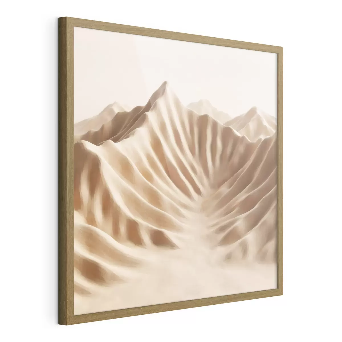 Affiche Dunes décoratives texturées dans une palette de beiges, dans un style d'art contemporain f49728