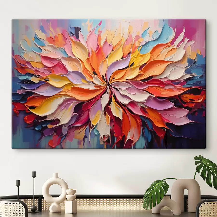  Peintures Fleur abstraite s50045