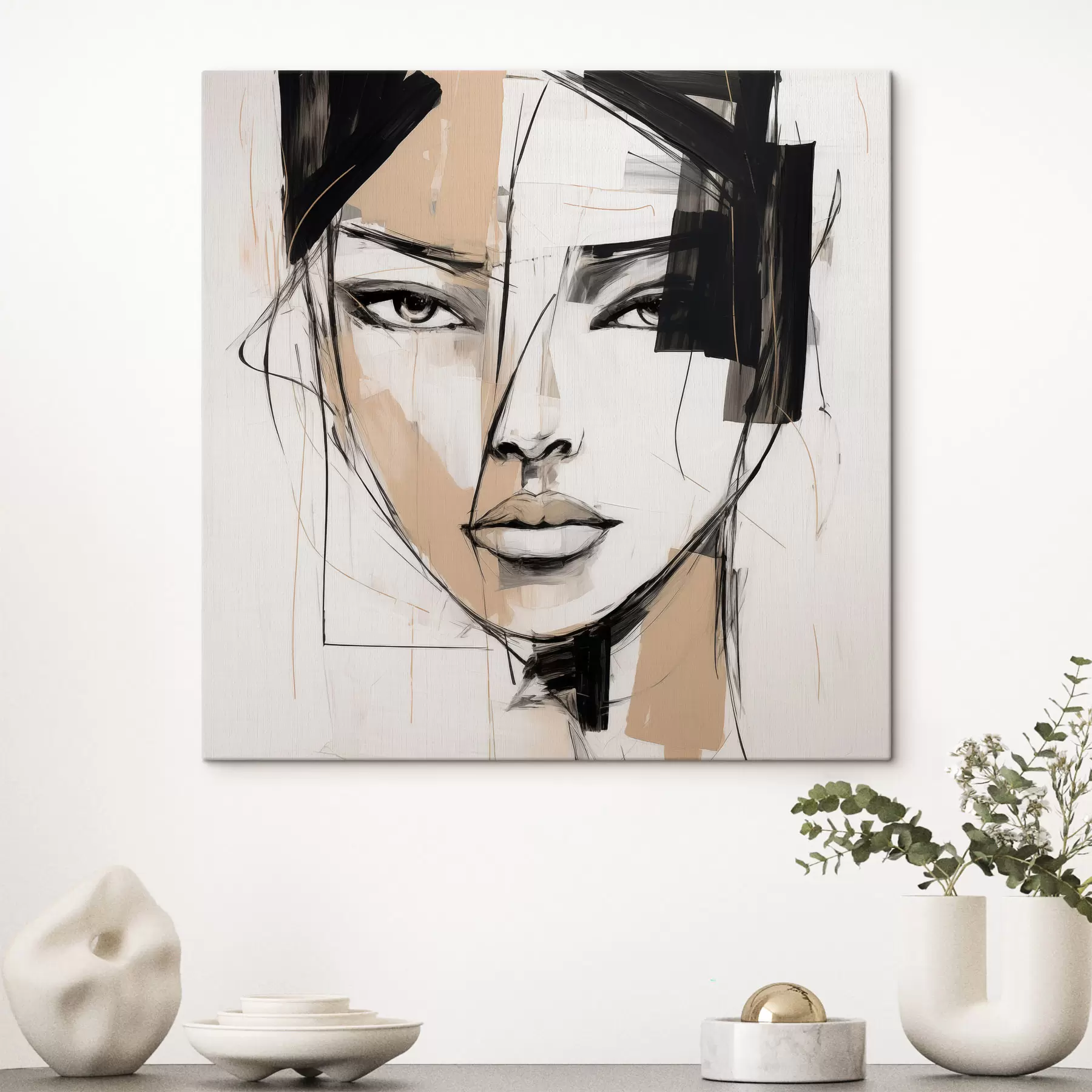  Peintures Portrait abstrait s50049
