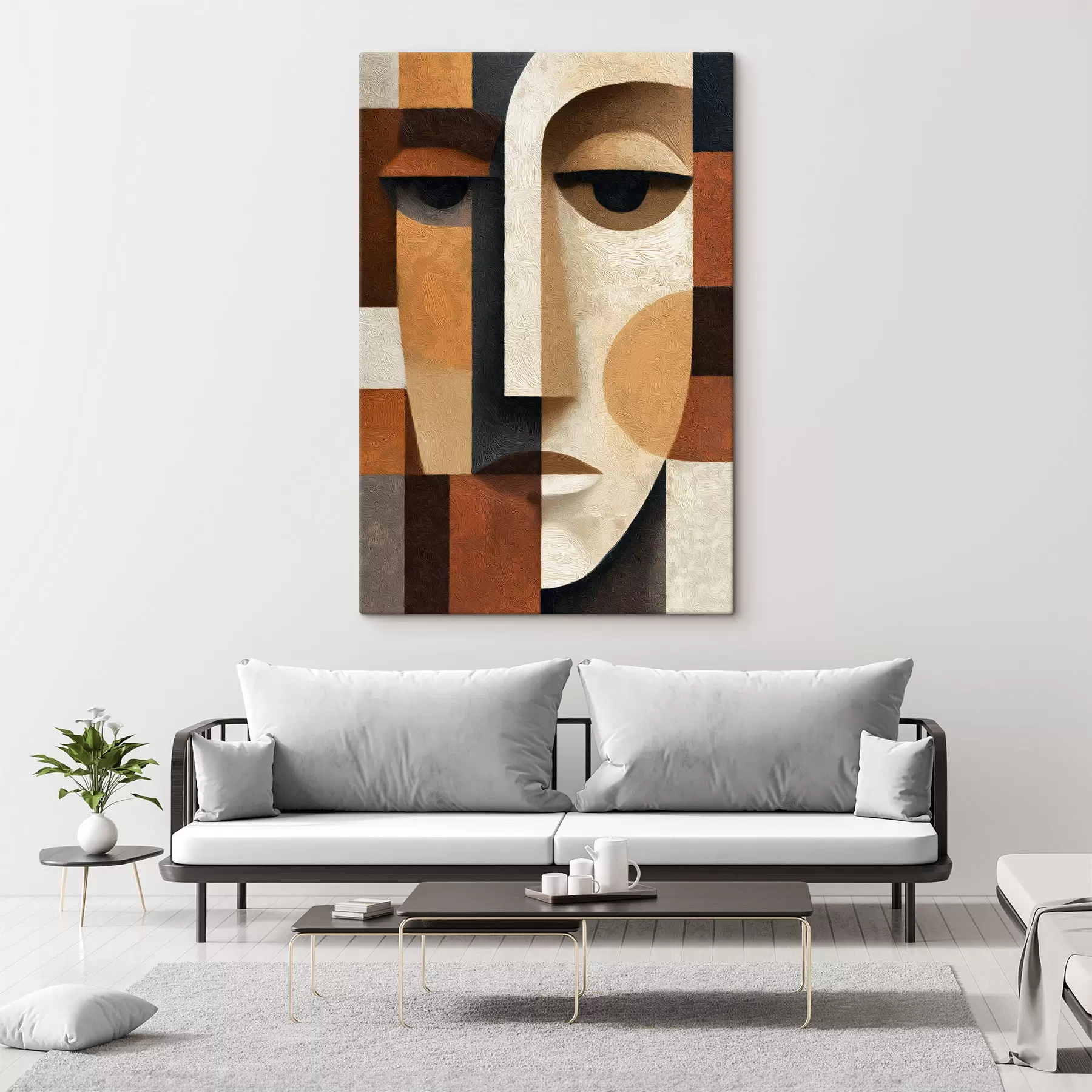  Peintures Visage abstrait s50054