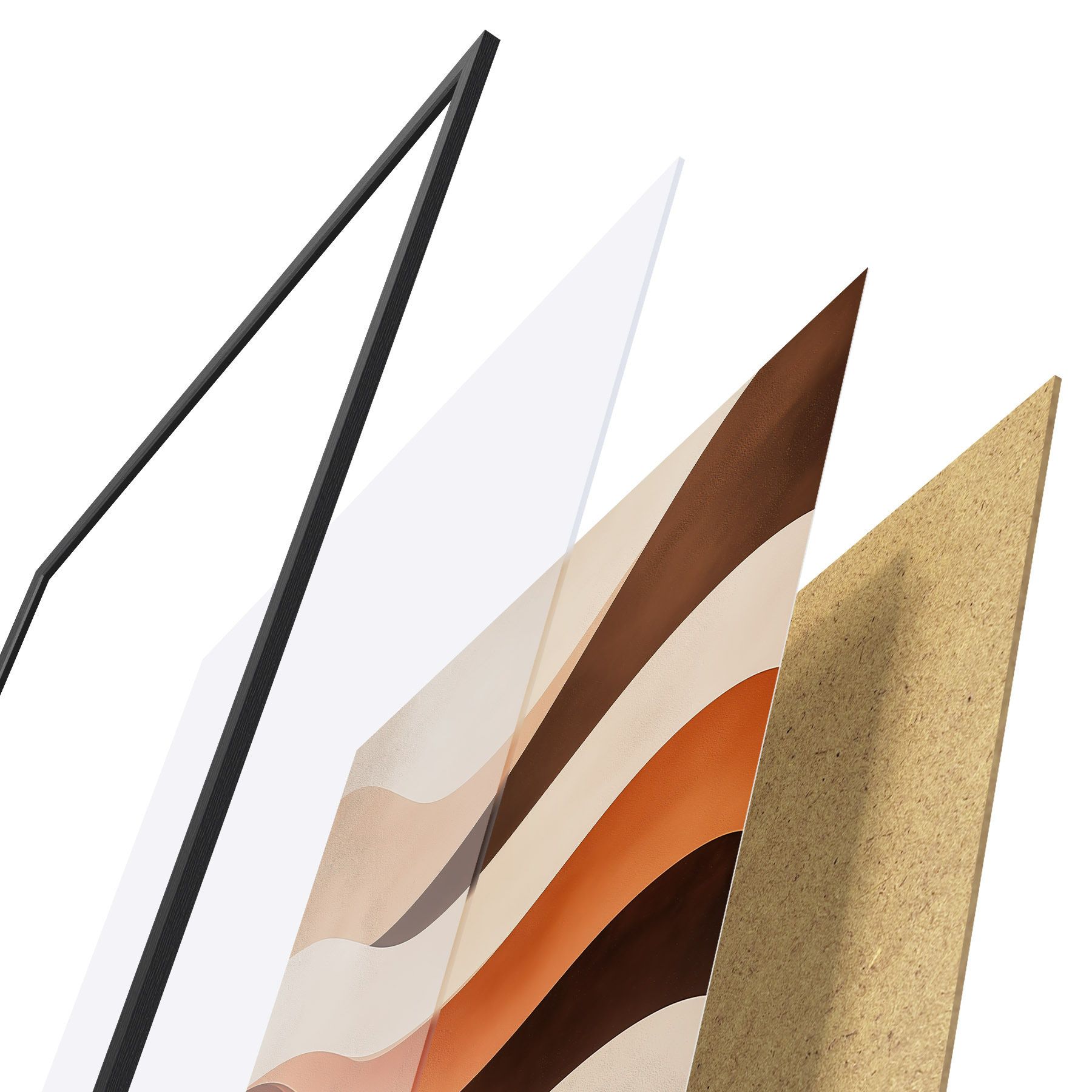 Affiche Lignes abstraites f50040