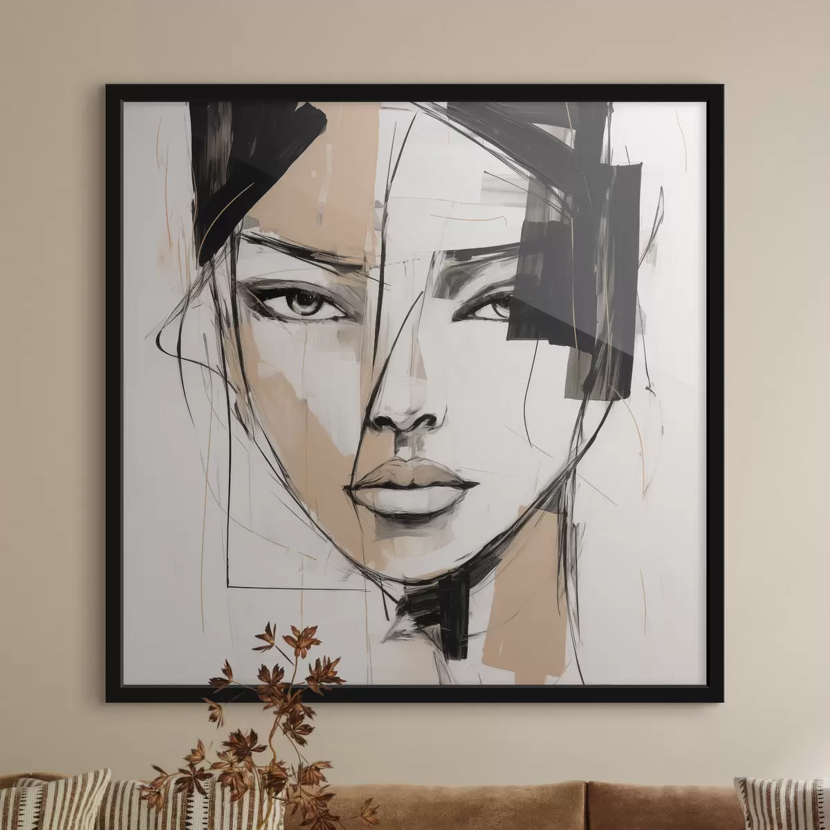 Affiche Portrait abstrait f50049