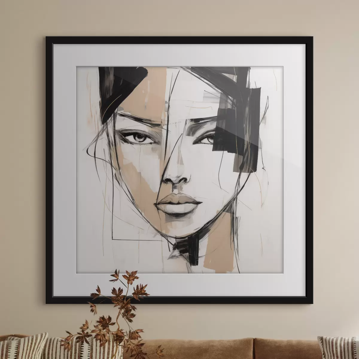 Affiche Portrait abstrait f50049