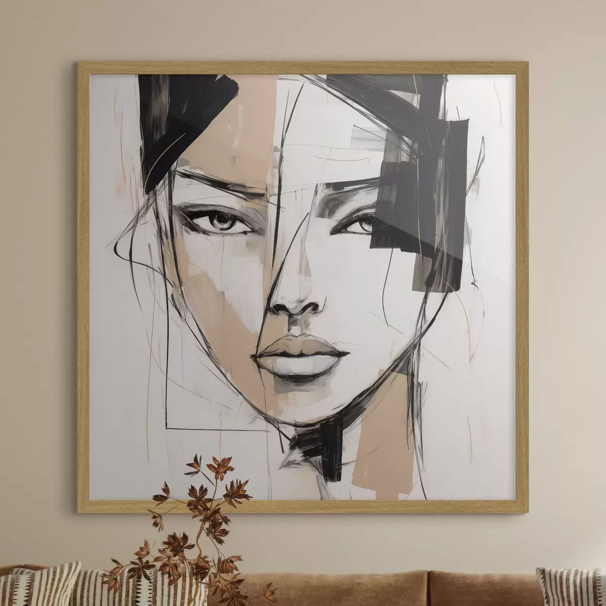 Affiche Portrait abstrait f50049