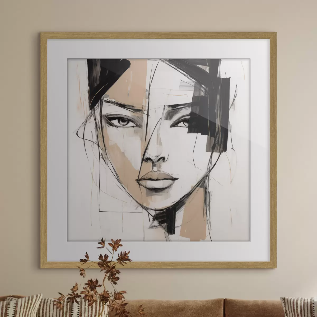 Affiche Portrait abstrait f50049