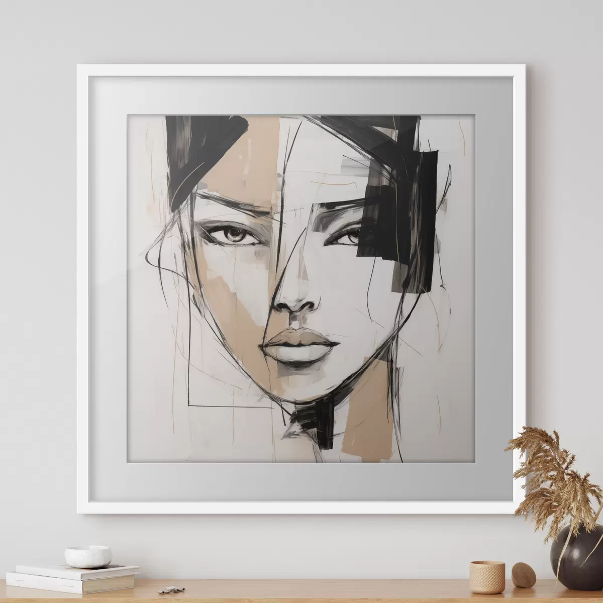 Affiche Portrait abstrait f50049