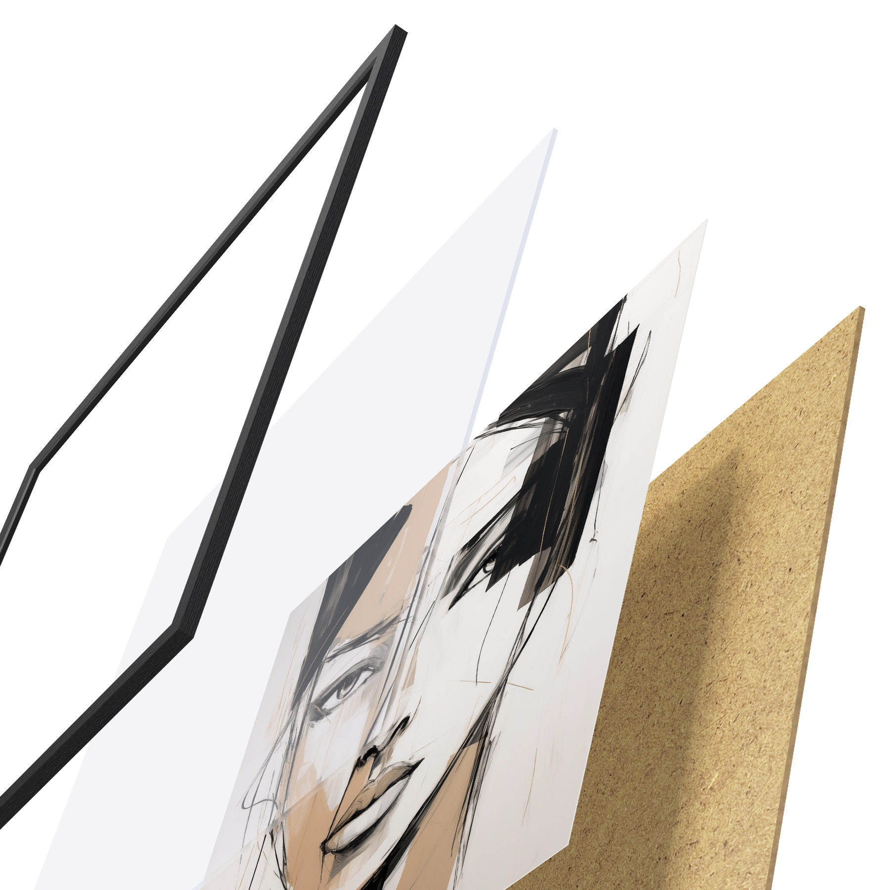 Affiche Portrait abstrait f50049