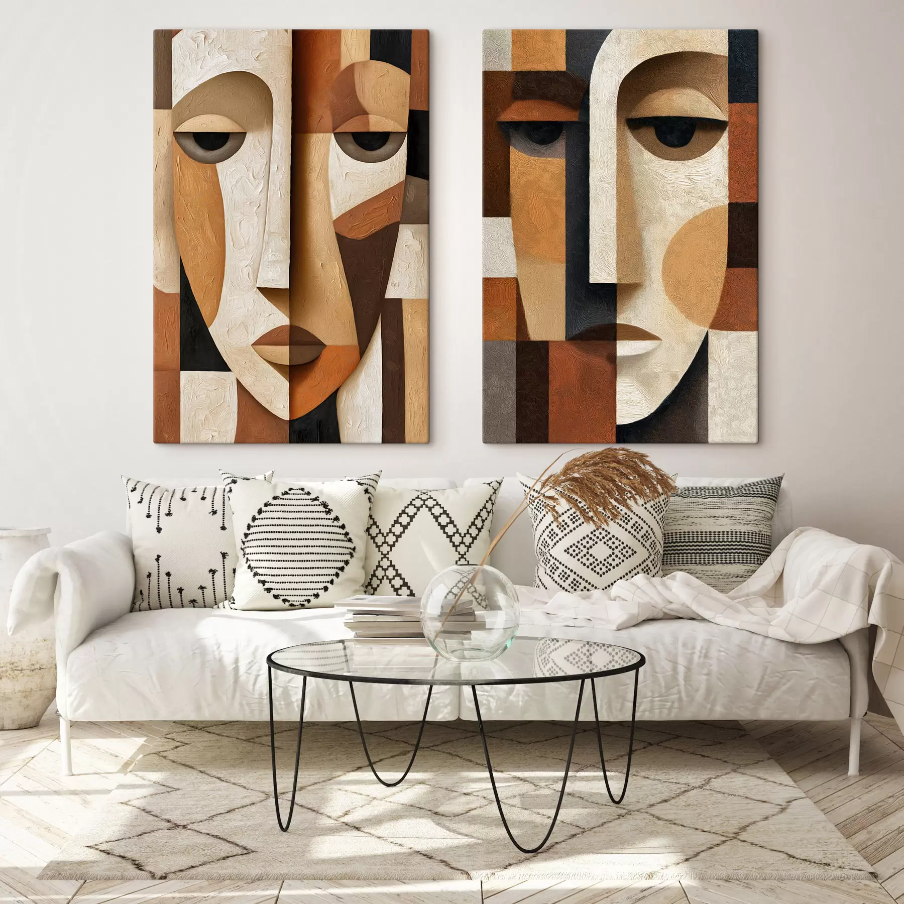  Peintures Visages abstraits m30789