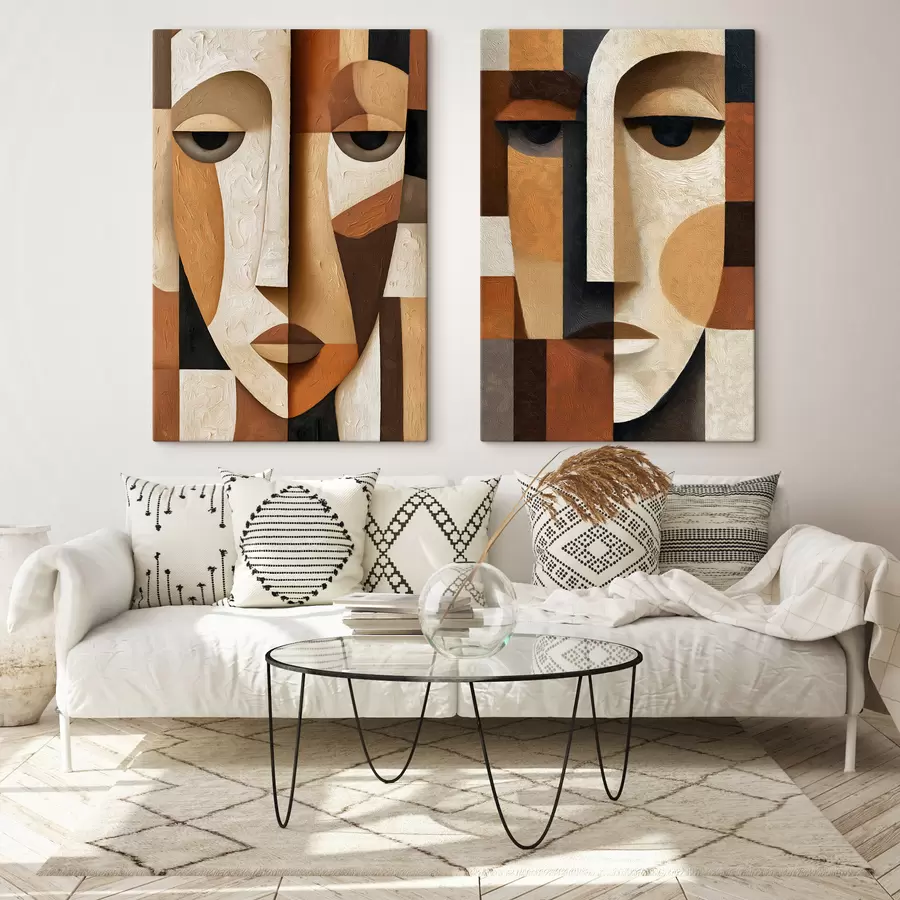 Fotobehang Abstracte gezichten m30789