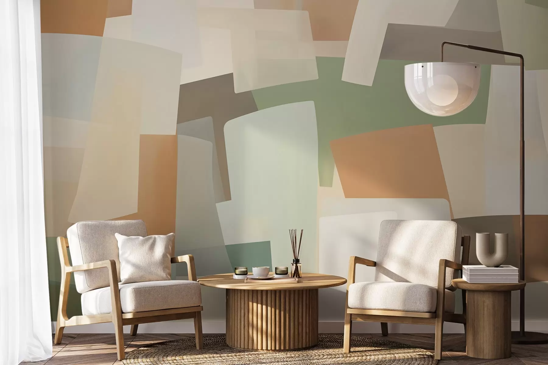 Fotobehang Geometrische abstractie w05783
