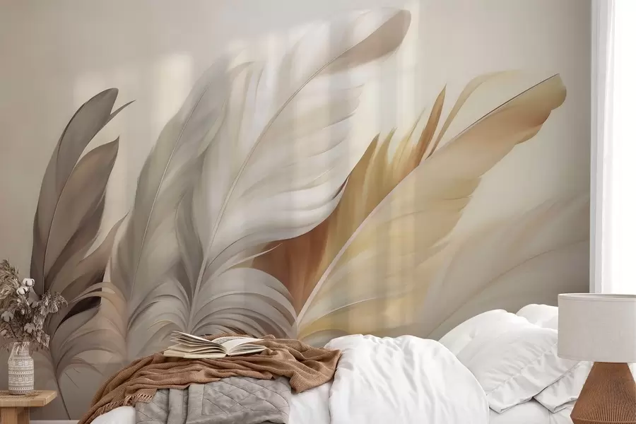 Papier peint photo Plumes abstraites w05789