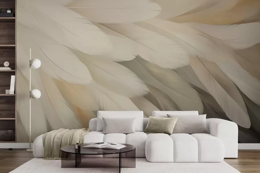 Papier peint photo Plumes w05791