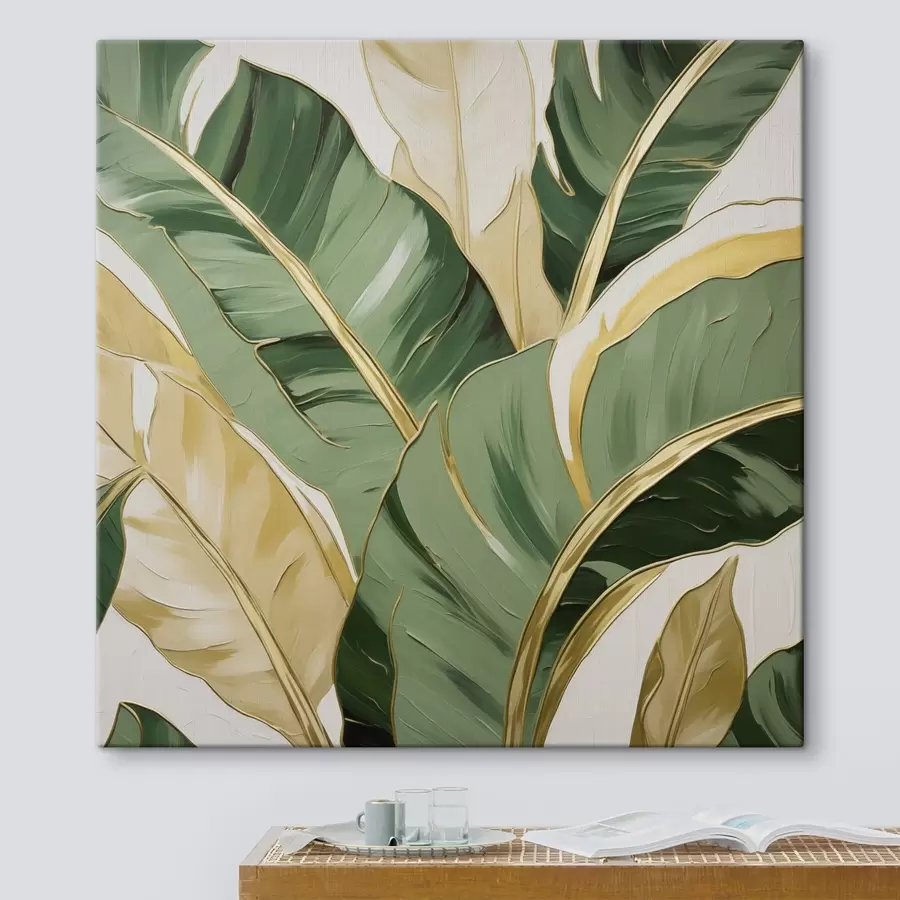  Peintures Grandes feuilles, imitation de peinture s50078
