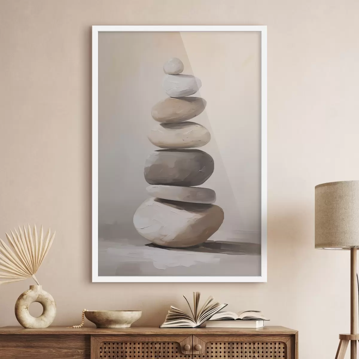 Affiche Pierres, peinture imitant la pierre f50060
