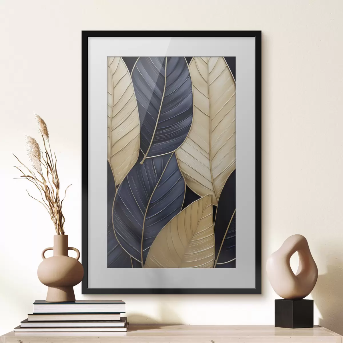 Affiche Peinture d'imitation de feuilles f50061