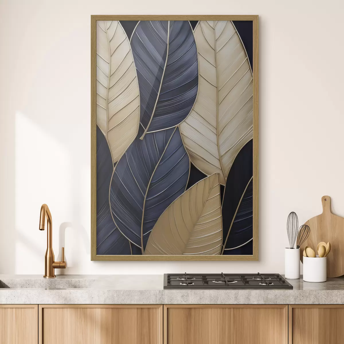 Affiche Peinture d'imitation de feuilles f50061